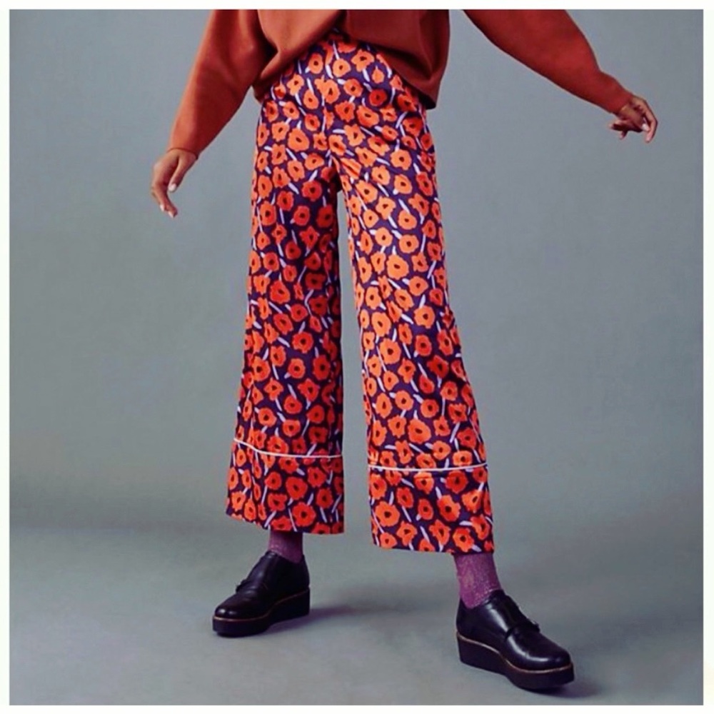 Anthropologie Poppy Wide Leg Pants- NWT- Size M
